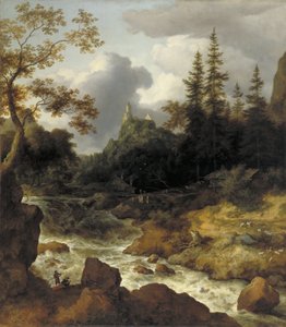 ノルウェーの風景 作： Allaert van Everdingen