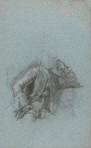 座っている紳士の肖像のための習作 作： Allan Ramsay