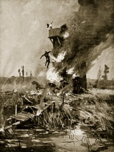 イーリーの外でのソーサレスの焼き討ち 作： Allan Stewart