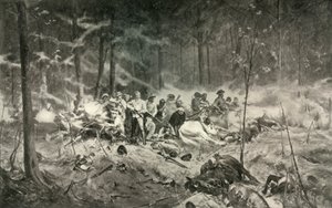 勇者の記憶へ。 上海川でのウィルソン少佐の最後の抵抗、1893 年、1900 年。 作： Allan Stewart