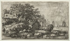 8つの風景 (H.57-64): 空舟のある風景 作： Allart van Everdingen