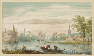 川の風景 作： Allart van Everdingen