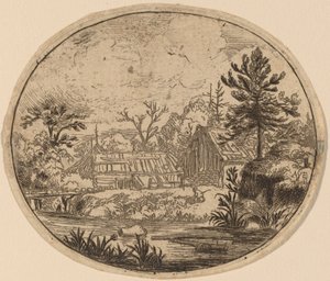 川岸のハムレット、おそらくc。 16451656。 作： Allart van Everdingen