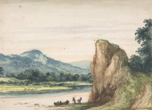 風景、17世紀半ば。 作： Allart van Everdingen