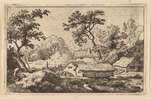 滝の下のミル、おそらく c. 16451656。 作： Allart van Everdingen