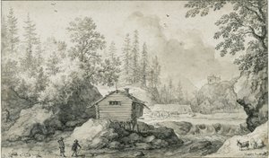 北欧の風景 作： Allart van Everdingen