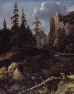 ノルウェーの山岳風景 作： Allart van Everdingen