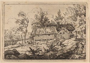 犬を連れた巡礼者 作： Allart van Everdingen