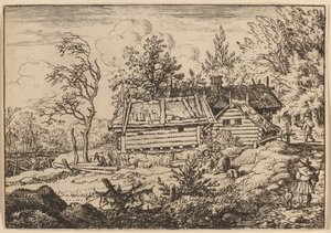 犬を連れた巡礼者、おそらく c. 16451656。 作： Allart van Everdingen