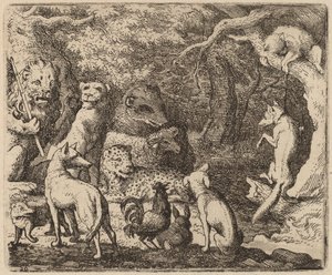 レイナードは話す許可を求める 作： Allart van Everdingen