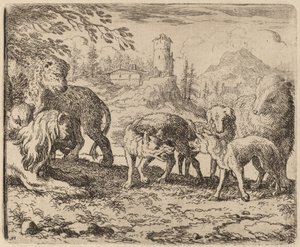 Reynard Condemned、おそらく c. 16451656。 作： Allart van Everdingen