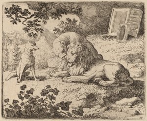 レイナードは行方不明の宝物について説明します。 16451656。 作： Allart van Everdingen