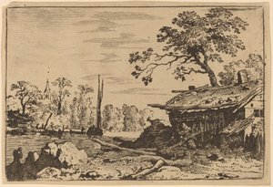 荒廃した小屋、おそらくc。 16451656。