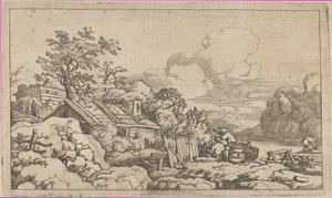 大工の小屋、17 世紀。 作： Allart van Everdingen