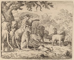 ラムはレイナードを祝福します。 16451656。 作： Allart van Everdingen