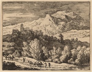 2 台のカート、おそらく c. 16451656。 作： Allart van Everdingen