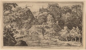 山麓の水車小屋 作： Allart van Everdingen