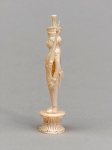 白いポーン、チェスの駒、インド、1820年頃 作： Allen Edward Everitt