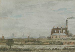 ウォルバーハンプトン-サウスビュー：水彩画、ND [c 1830] 作： Allen Edward Everitt