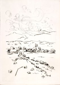 積乱雲のある風景 作： Allen Tucker