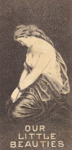女優シリーズ N57 より、アレン & ジンテの私たちの小さな美しさのシガレットを宣伝しています..., 1890. 作： Allen and Ginter