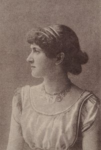 キティ・ウェルチ、バージニア・ブライツ・シガレットを宣伝する女優シリーズ N67 の..., ca. 1888年。 作： Allen and Ginter