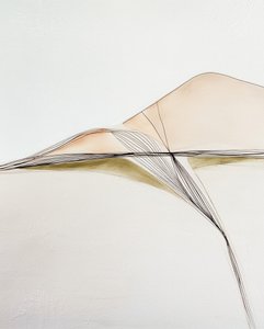 抽象的な流れる風景 作： 