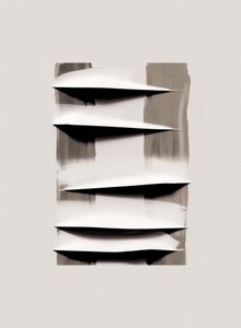 抽象的な層状のひだ 作： 