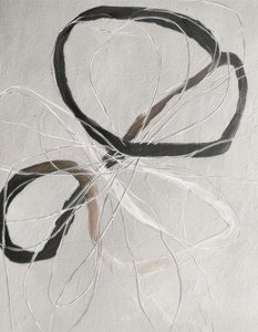 抽象的なループを描く線 作： 