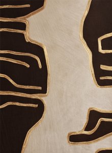 優雅なゴールドの輪郭 作： 