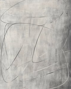 流れるような抽象的な線 作： 