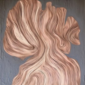 流れるような有機的なライン 作： Alma