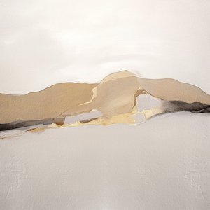 黄金色の抽象的な風景 作： 