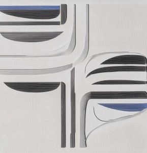 モダン・ブルーグレー・フロー