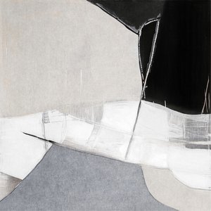 モノクロの抽象的な構図 作： Alma