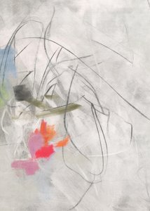 鮮やかな抽象的な筆致