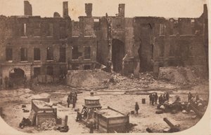 フォート サムターの避難、1861 年 4 月、1861 年 4 月。 作： Alma A. Pelot.