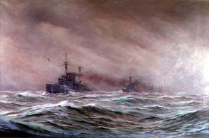 第二巡洋艦部隊、北海 1914-16年 作： Alma Claude Burlton Cull