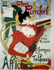Chez Pierrefort 版画、ポスター、絵画の商人の広告ポスター (ポスター) 作： Almery Lobel Riche