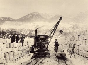 1897年に着工されたヴォルヒナー・トンネル。1905年撮影（写真） 作： Alois Beer