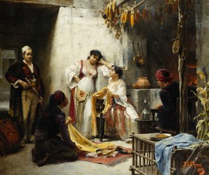 難しい決断、1893年 作： Alois Hans Schram
