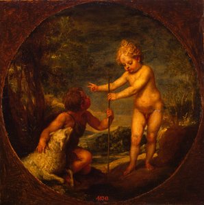 キリストと洗礼者ヨハネ（子供として）、1665年