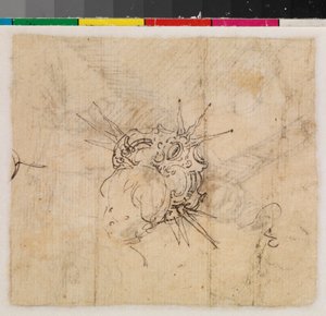 17世紀の王冠を持つ幼児の頭 作： Alonso Cano