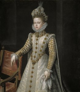 インファンタイザベルクララユージニア1566-1633、1579 作： Alonso Sánchez Coello