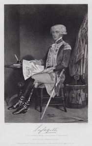 Gilbert-Motier De Lafayette（彫刻）。 作： Alonzo (after) Chappel