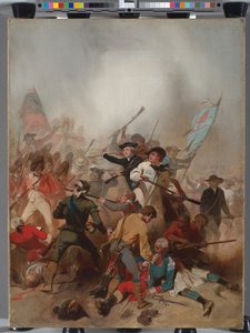 バンカーヒルの戦い、1775年6月17日、1859 作： Alonzo Chappel
