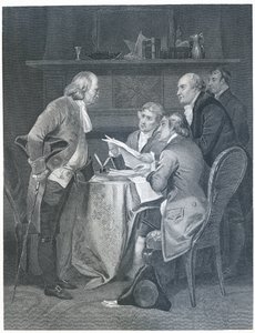 1859年に1776年に独立宣言を起草 作： Alonzo Chappel