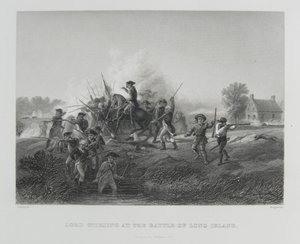 ロングアイランドの戦いでスターリング卿、1776 作： Alonzo Chappel
