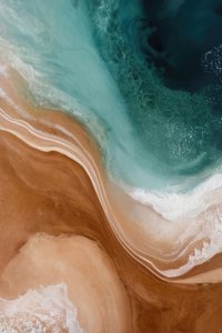 上空から見た海岸線