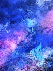 青と紫の宇宙の渦 作： Alpenglow Workshop